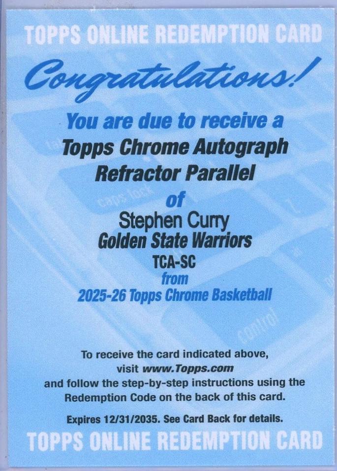 Stephen Curry [Refractor] #TCA-SC