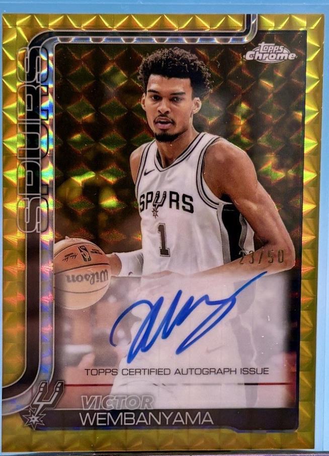 Victor Wembanyama [Refractor Geometric Gold] #TCA-VW