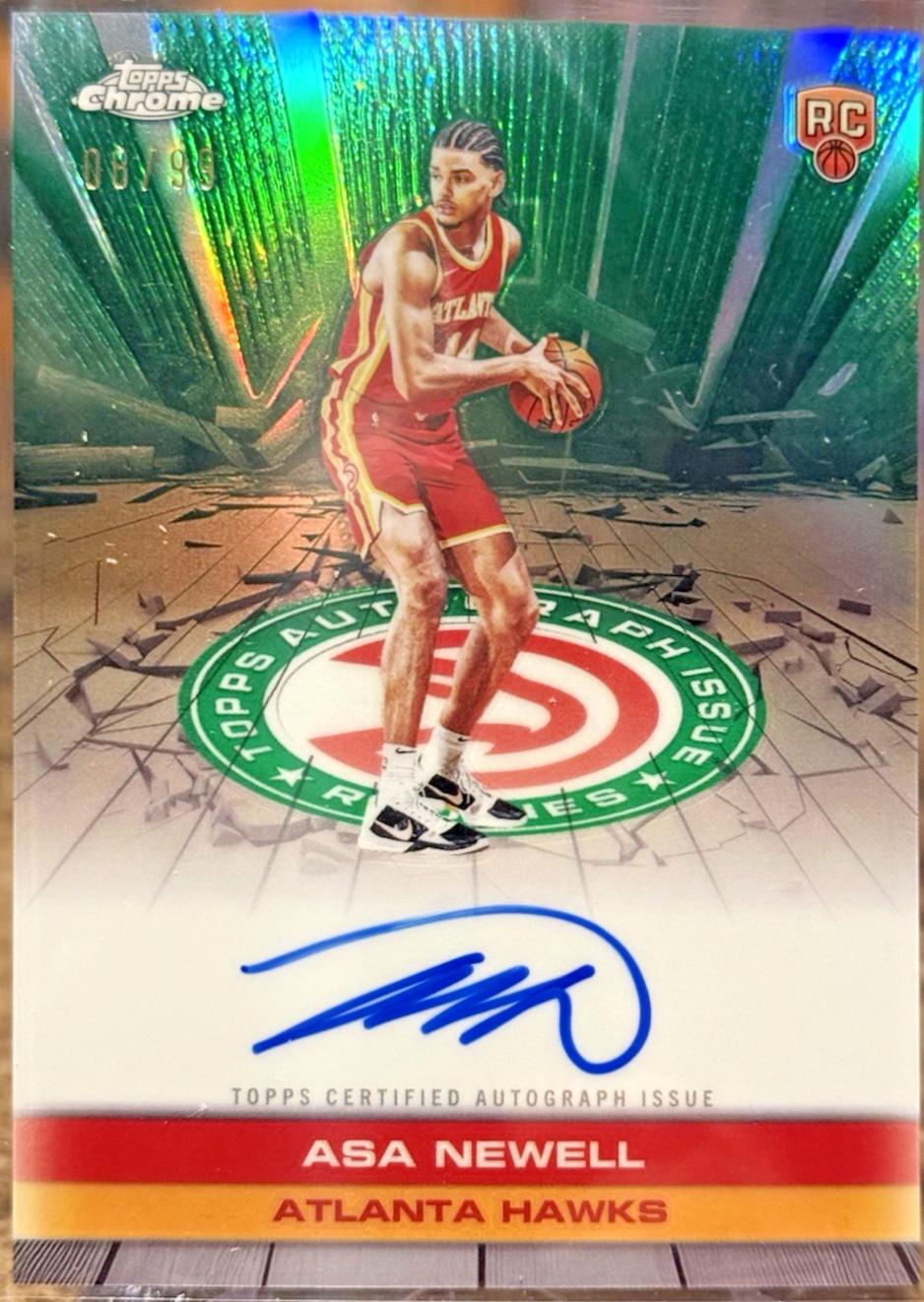 Asa Newell [Refractor Green] #TAUR2-AN