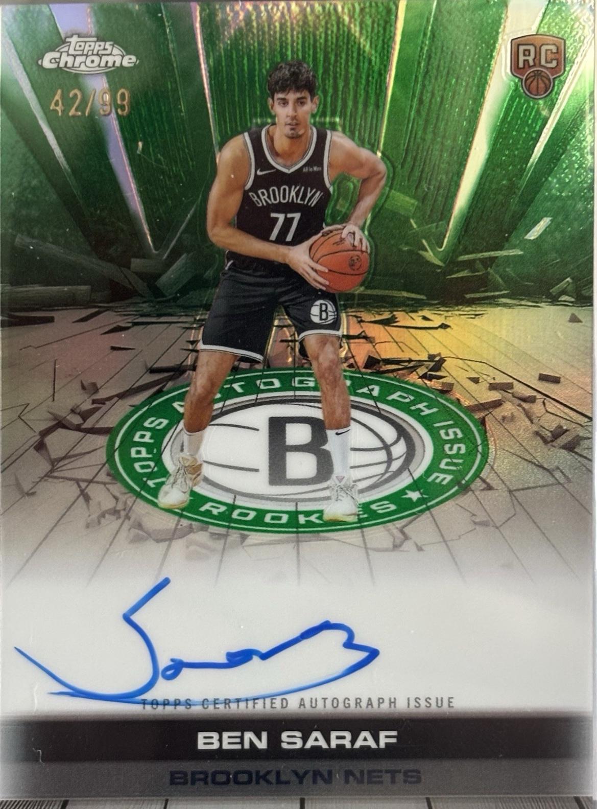 Ben Saraf [Refractor Green] #TAIR-BS