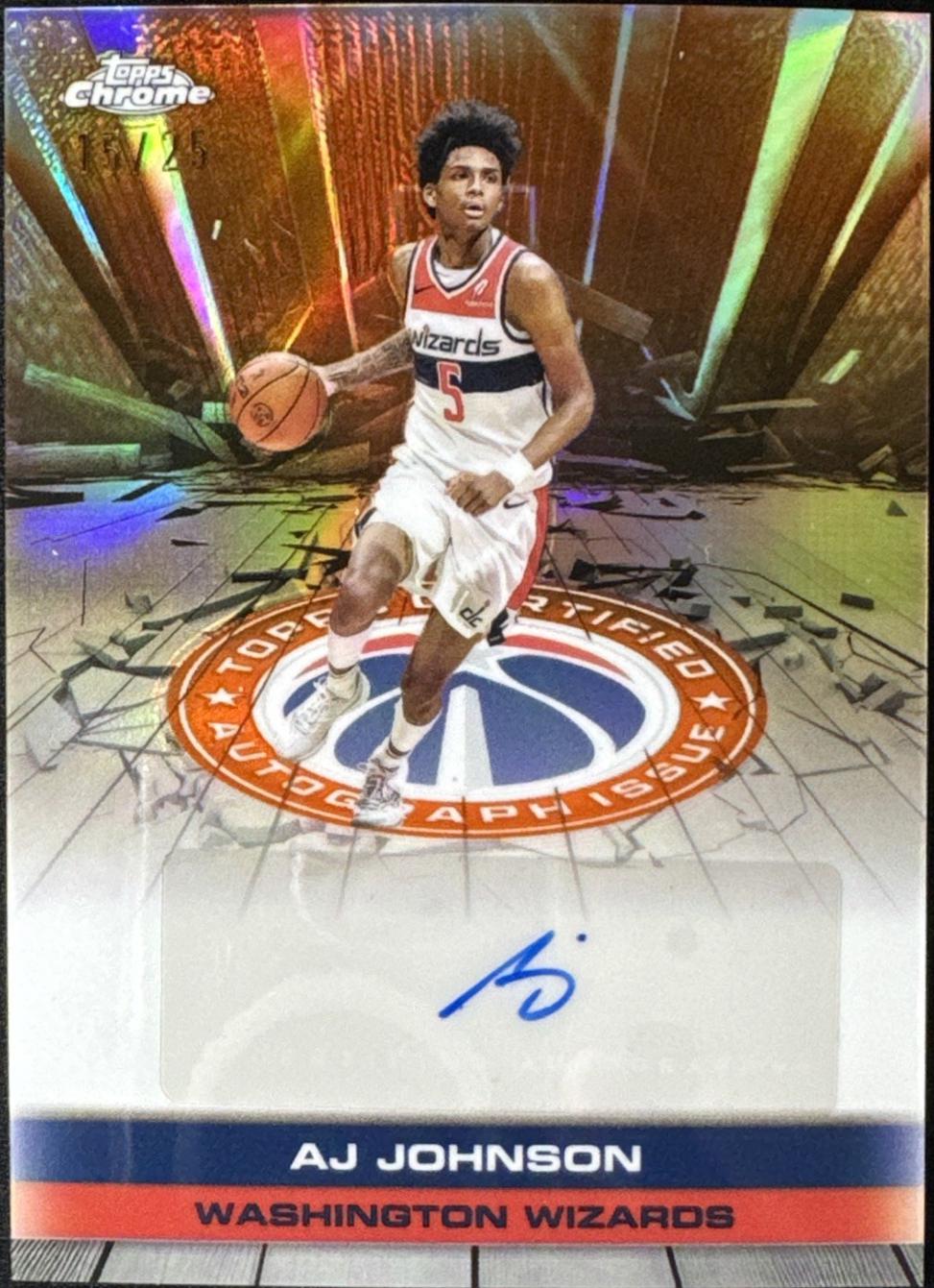 AJ Johnson [Refractor Orange] #TAU-AJJ