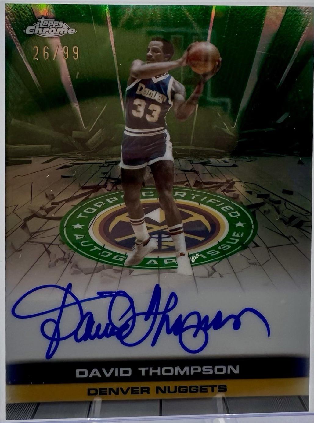 David Thompson [Refractor Green] #TAU-DT