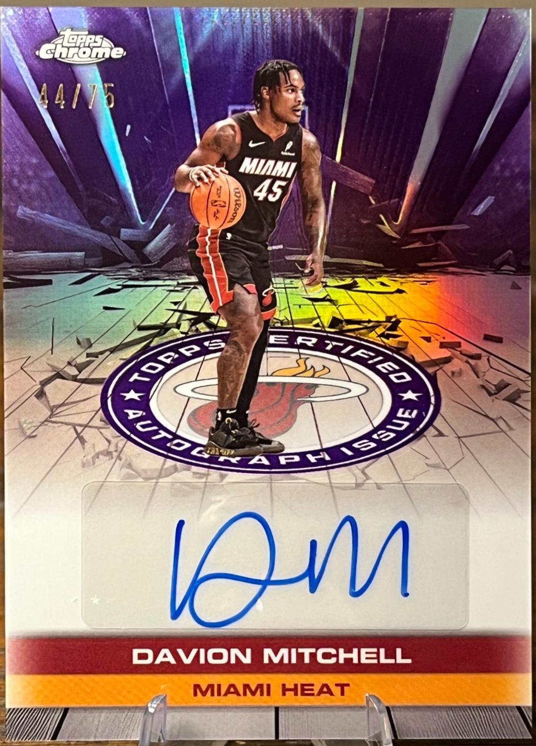 Davion Mitchell [Refractor Purple] #TAU-DM