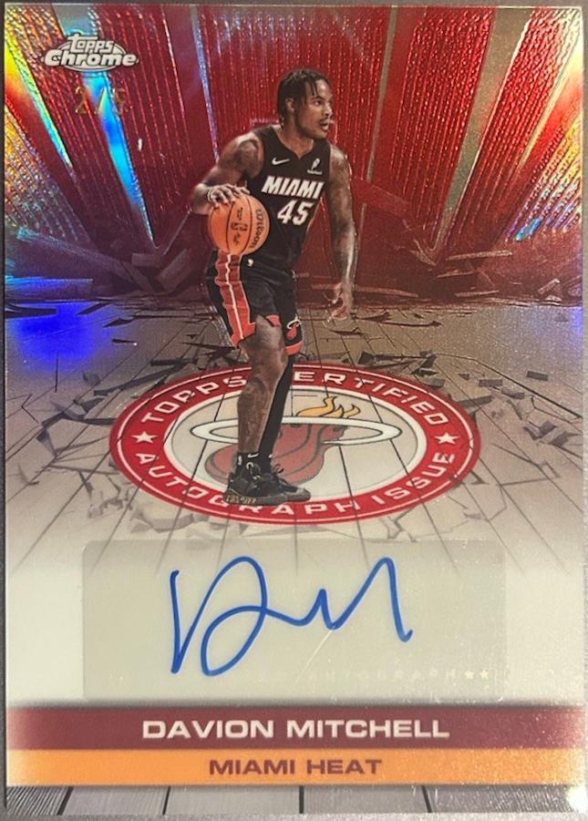 Davion Mitchell [Refractor Red] #TAU-DM