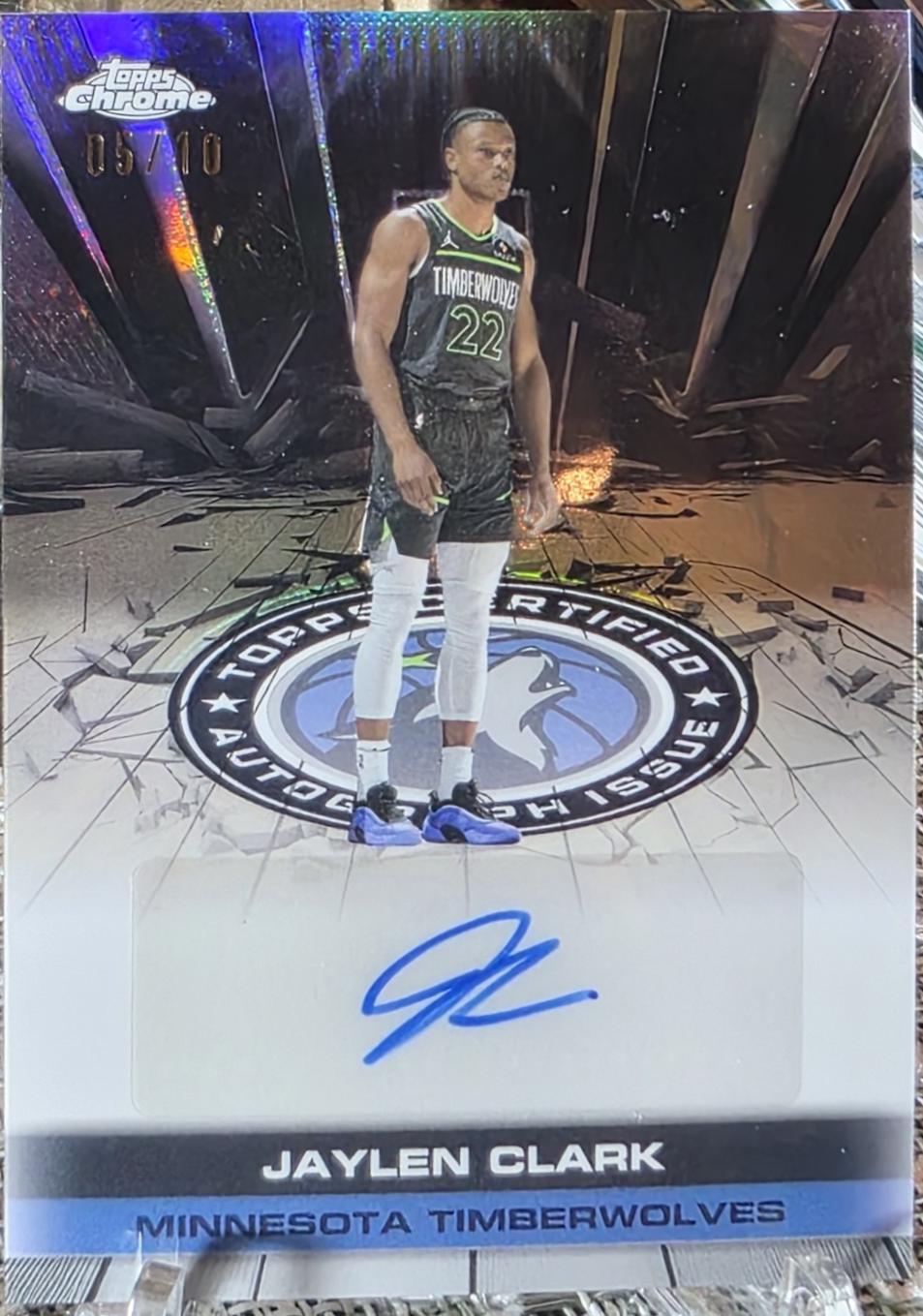 Jaylen Clark [Refractor Black] #TAU-JC