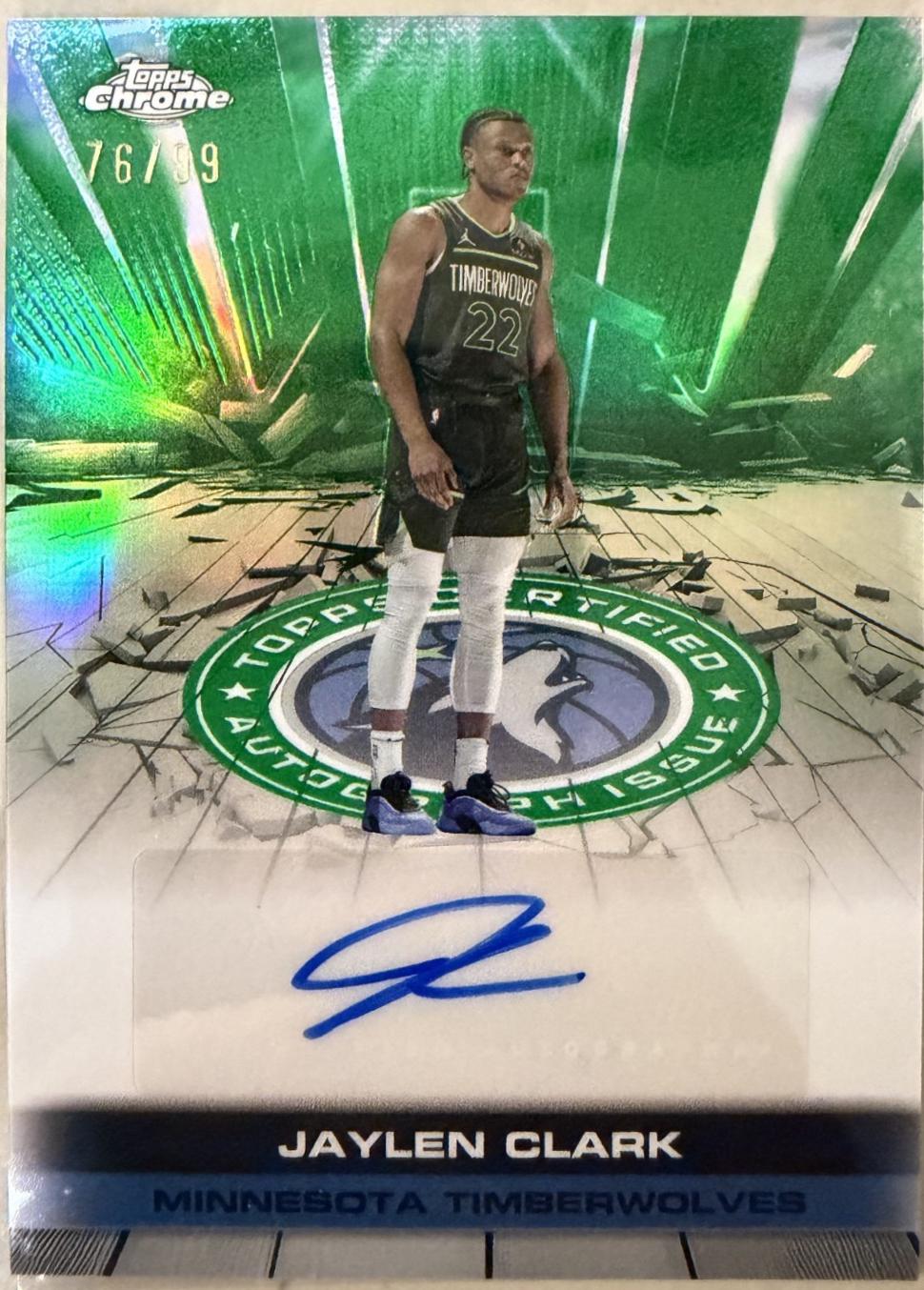 Jaylen Clark [Refractor Green] #TAU-JC