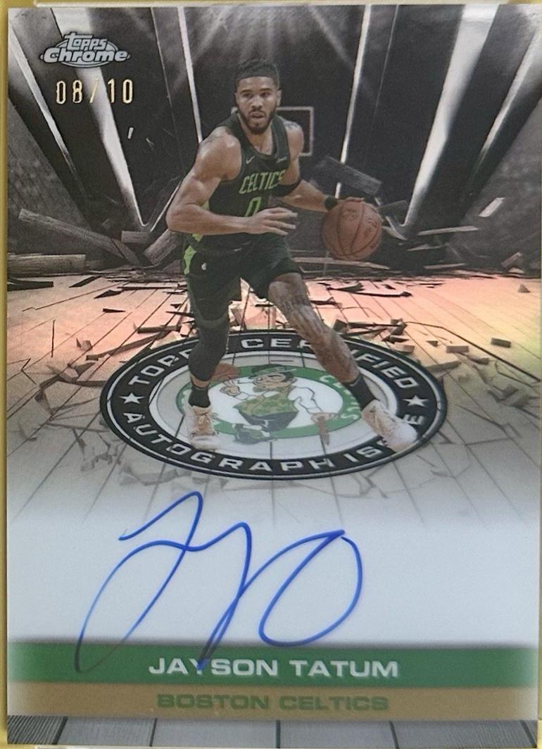 Jayson Tatum [Refractor Black] #TAU-JTM