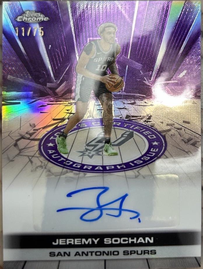 Jeremy Sochan [Refractor Purple] #TAU-JSO