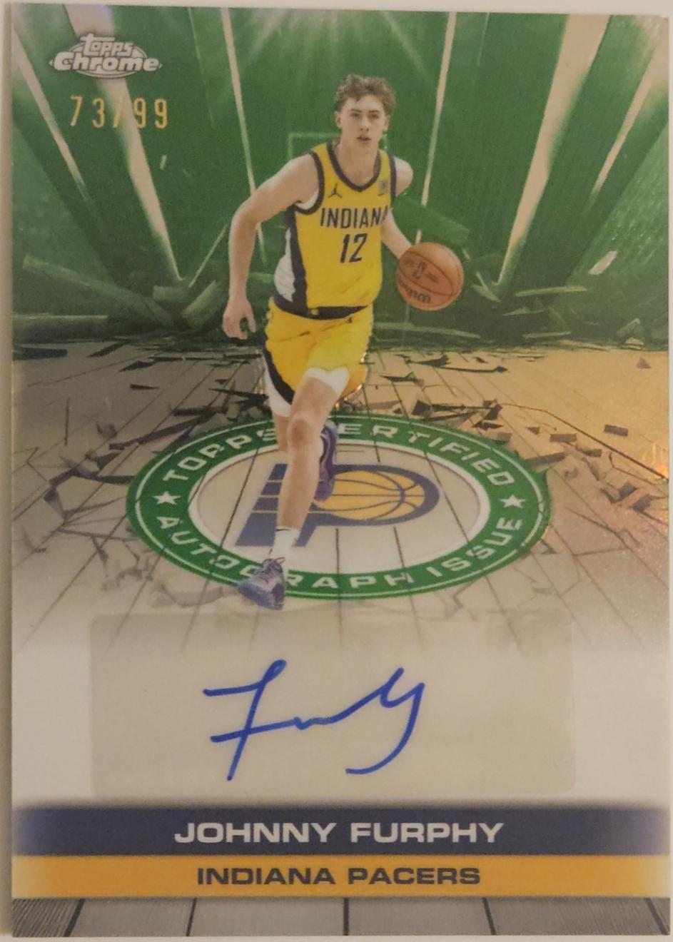 Johnny Furphy [Refractor Green] #TAU-JF