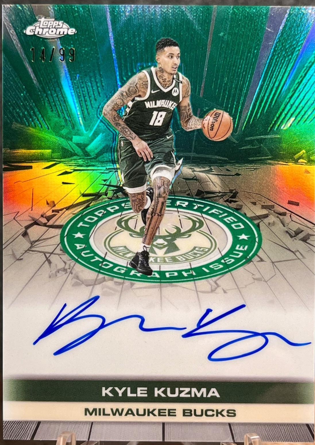 Kyle Kuzma [Refractor Green] #TAU-KK
