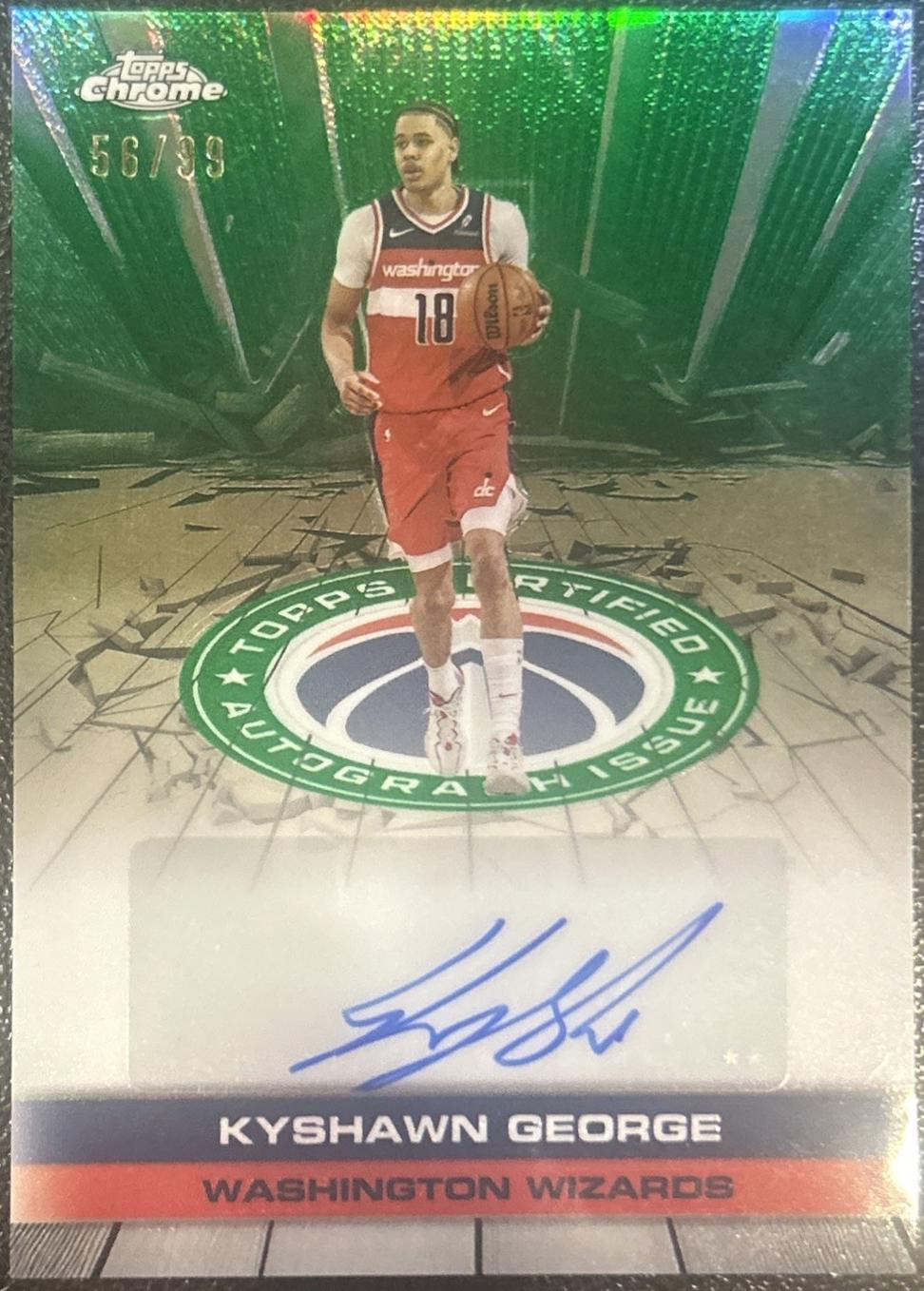 Kyshawn George [Refractor Green] #TAU-KYG