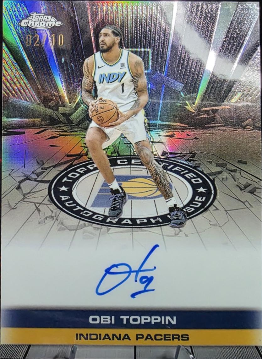 Obi Toppin [Refractor Black] #TAU-OBI
