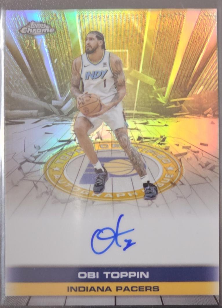 Obi Toppin [Refractor Gold] #TAU-OBI
