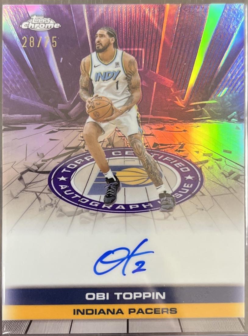 Obi Toppin [Refractor Purple] #TAU-OBI