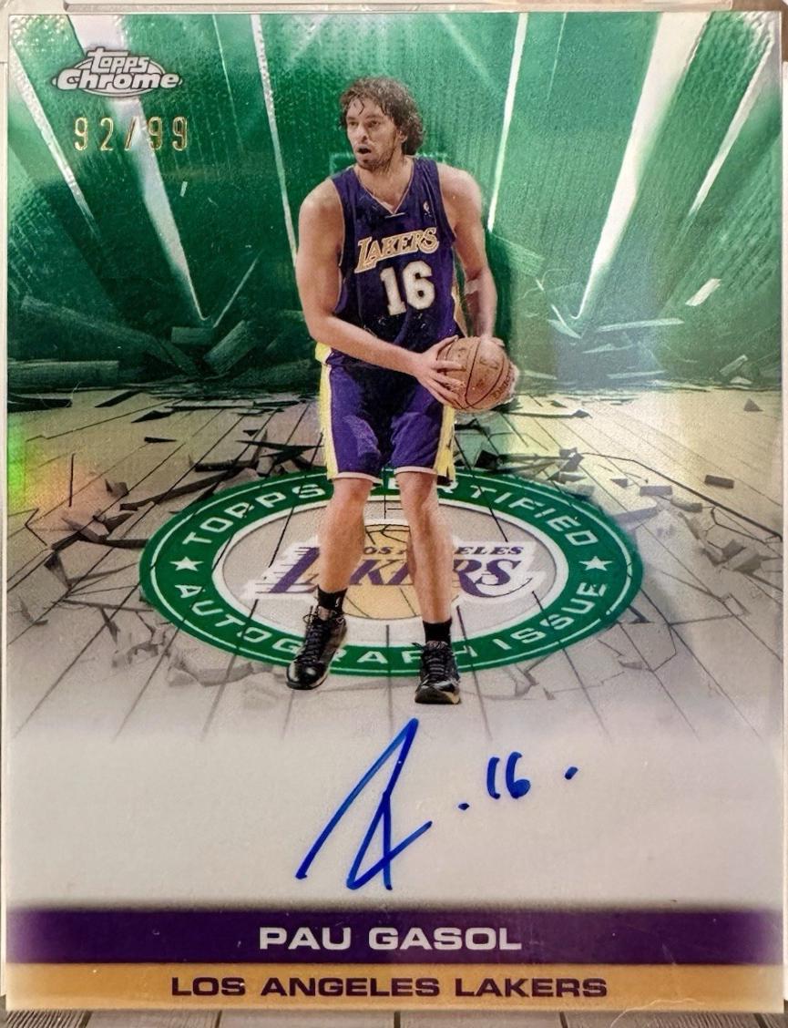 Pau Gasol [Refractor Green] #TAU-PG