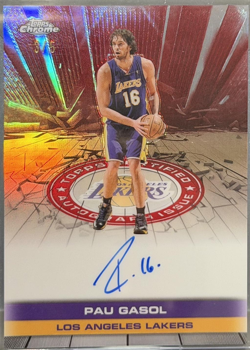 Pau Gasol [Refractor Red] #TAU-PG