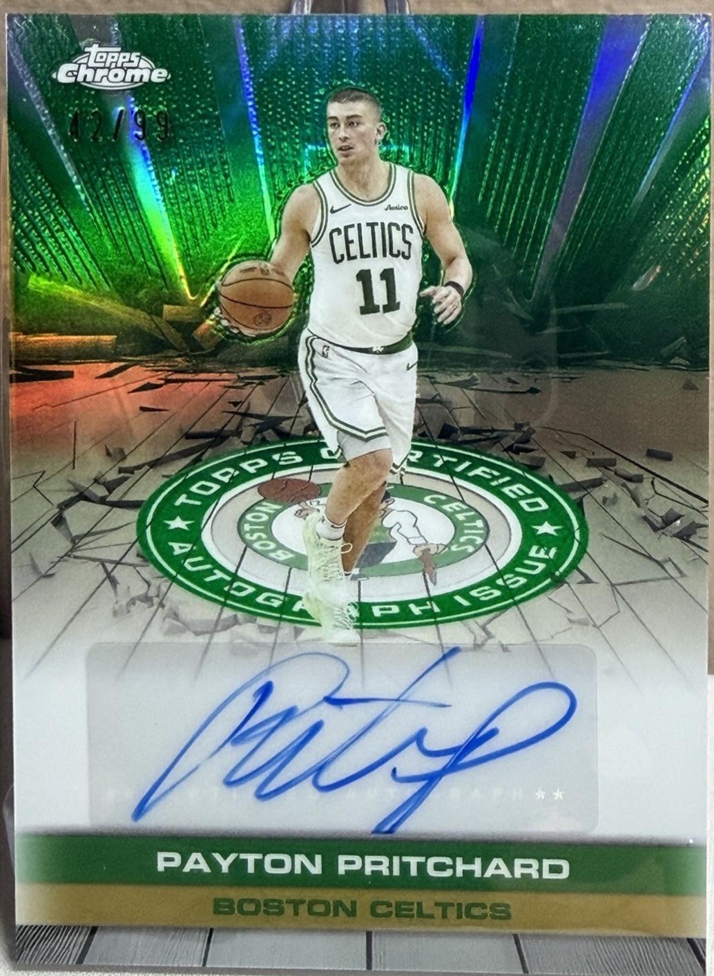 Payton Pritchard [Refractor Green] #TAU-PPR