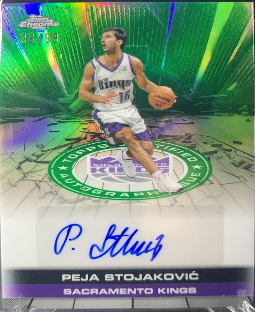 Peja Stojakovic [Refractor Green] #TAU-PS
