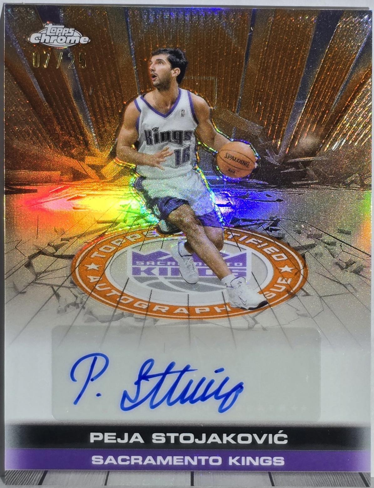 Peja Stojakovic [Refractor Orange] #TAU-PS