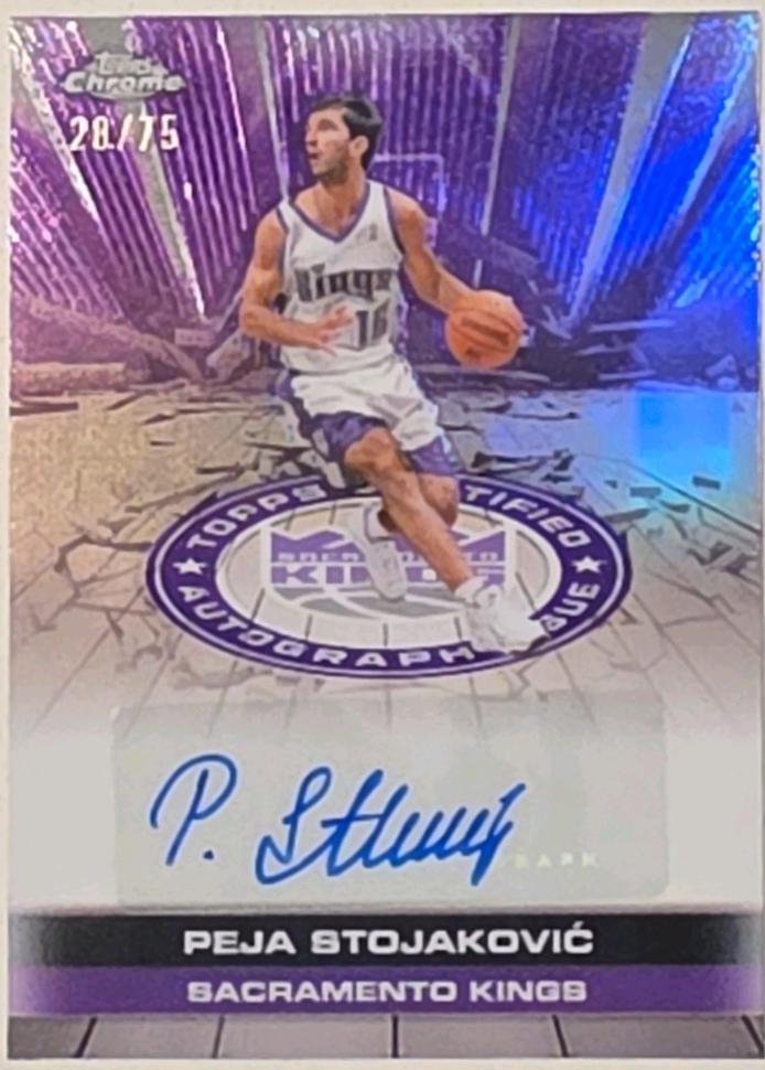 Peja Stojakovic [Refractor Purple] #TAU-PS