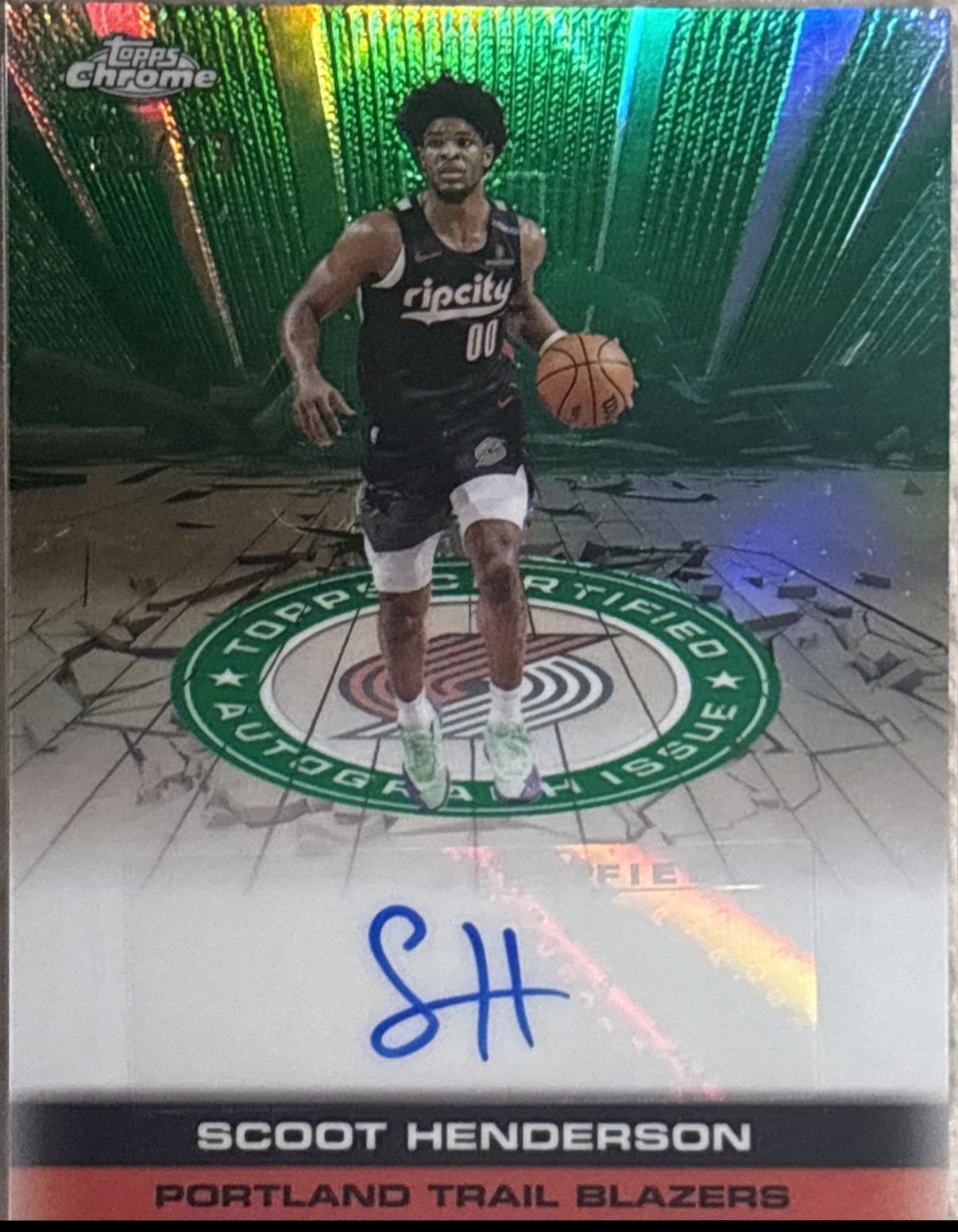Scoot Henderson [Refractor Green] #TAU-SH