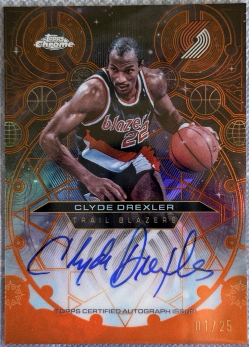 Clyde Drexler [Refractor Orange] #CH-CD