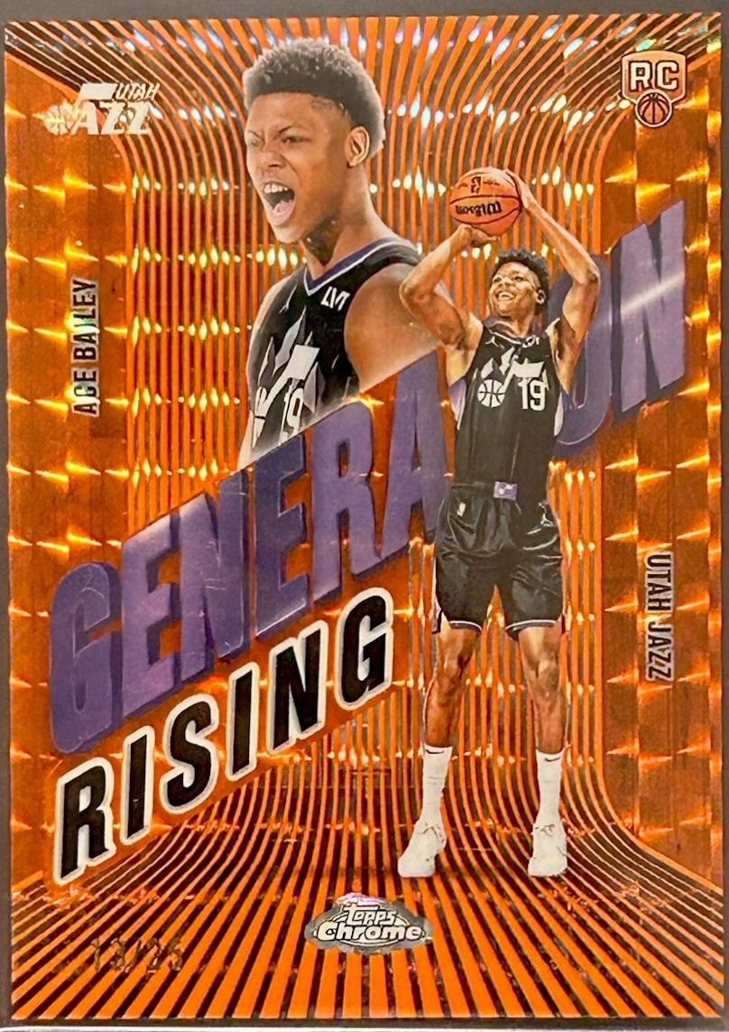 Ace Bailey [Refractor Orange Geometric] #GR-5