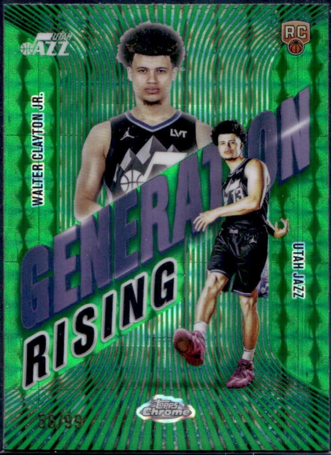Walter Clayton Jr. [Refractor Green Geometric] #GR-18