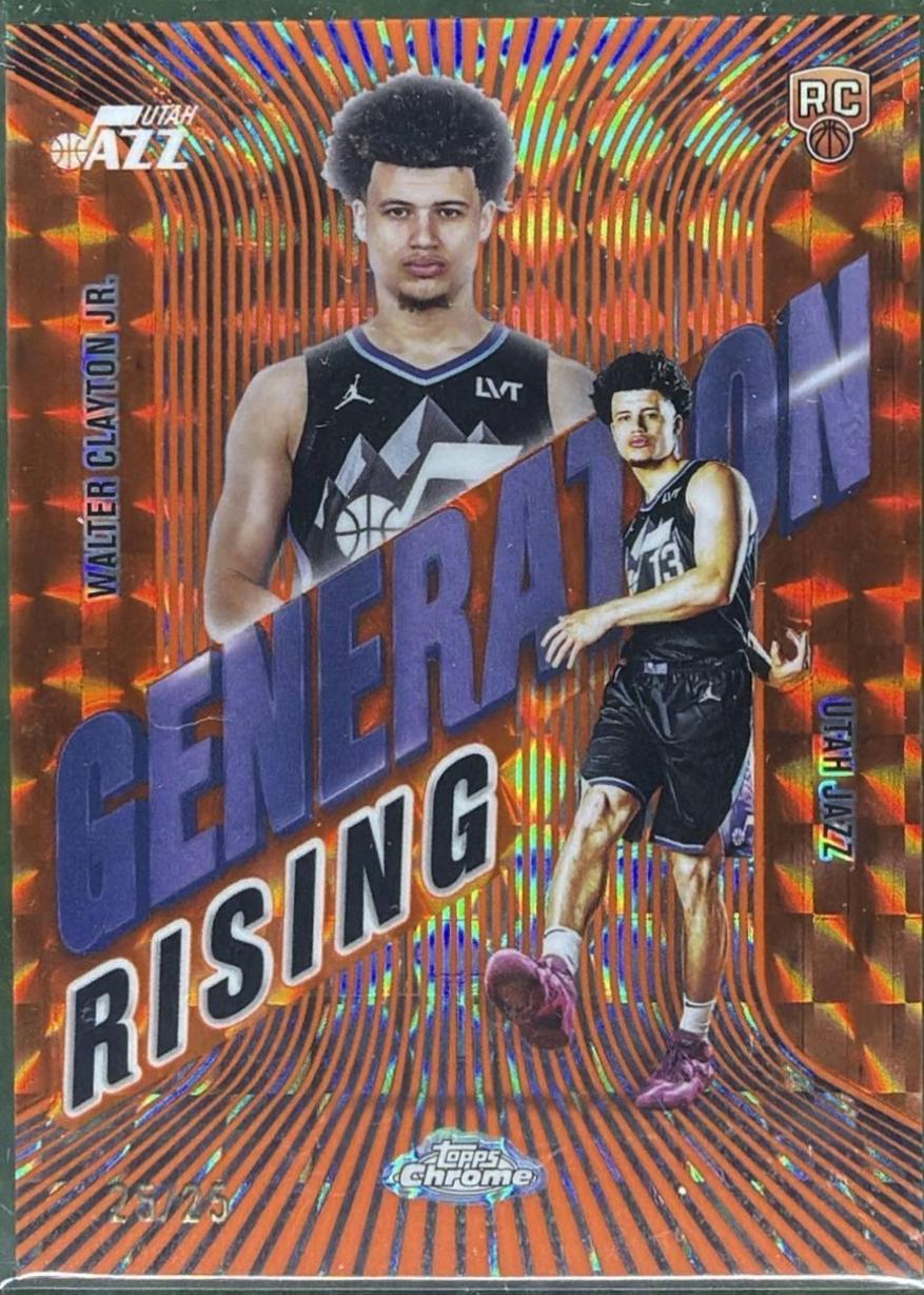 Walter Clayton Jr. [Refractor Orange Geometric] #GR-18