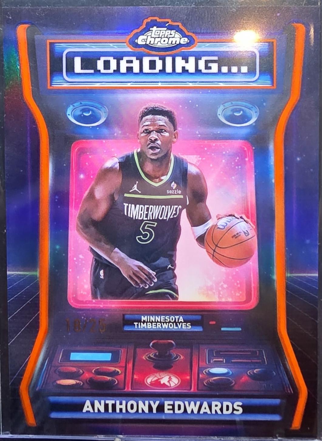 Anthony Edwards [Refractor Orange Geometric] #LD-3