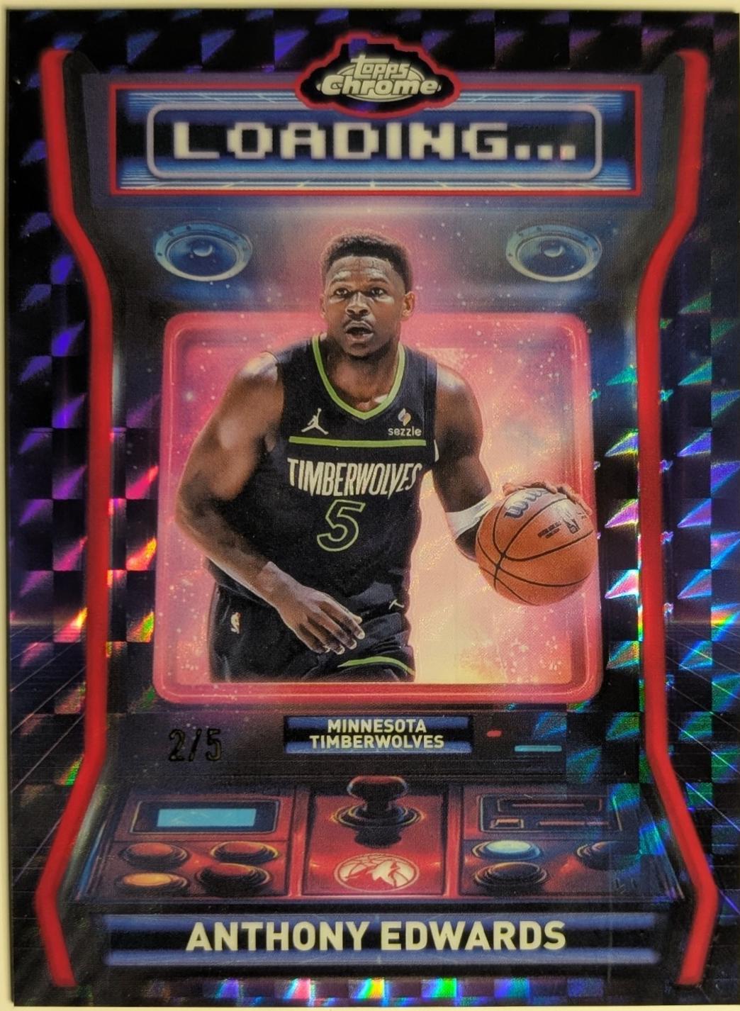 Anthony Edwards [Refractor Red Geometric] #LD-3