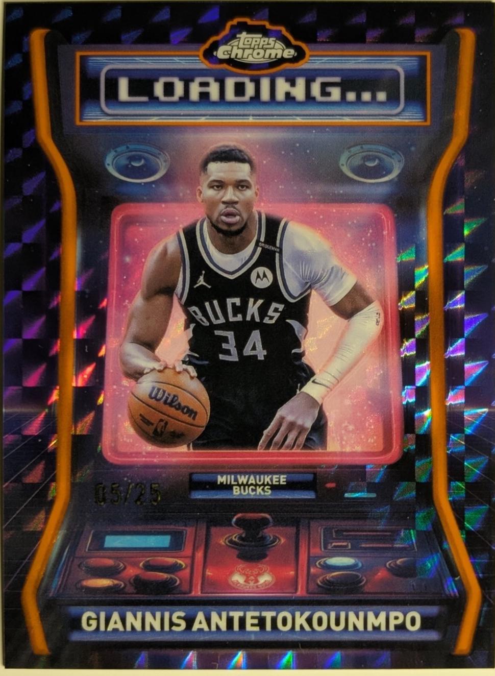 Giannis Antetokounmpo [Refractor Orange Geometric] #LD-6