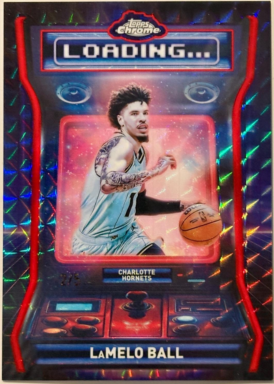 LaMelo Ball [Refractor Red Geometric] #LD-8