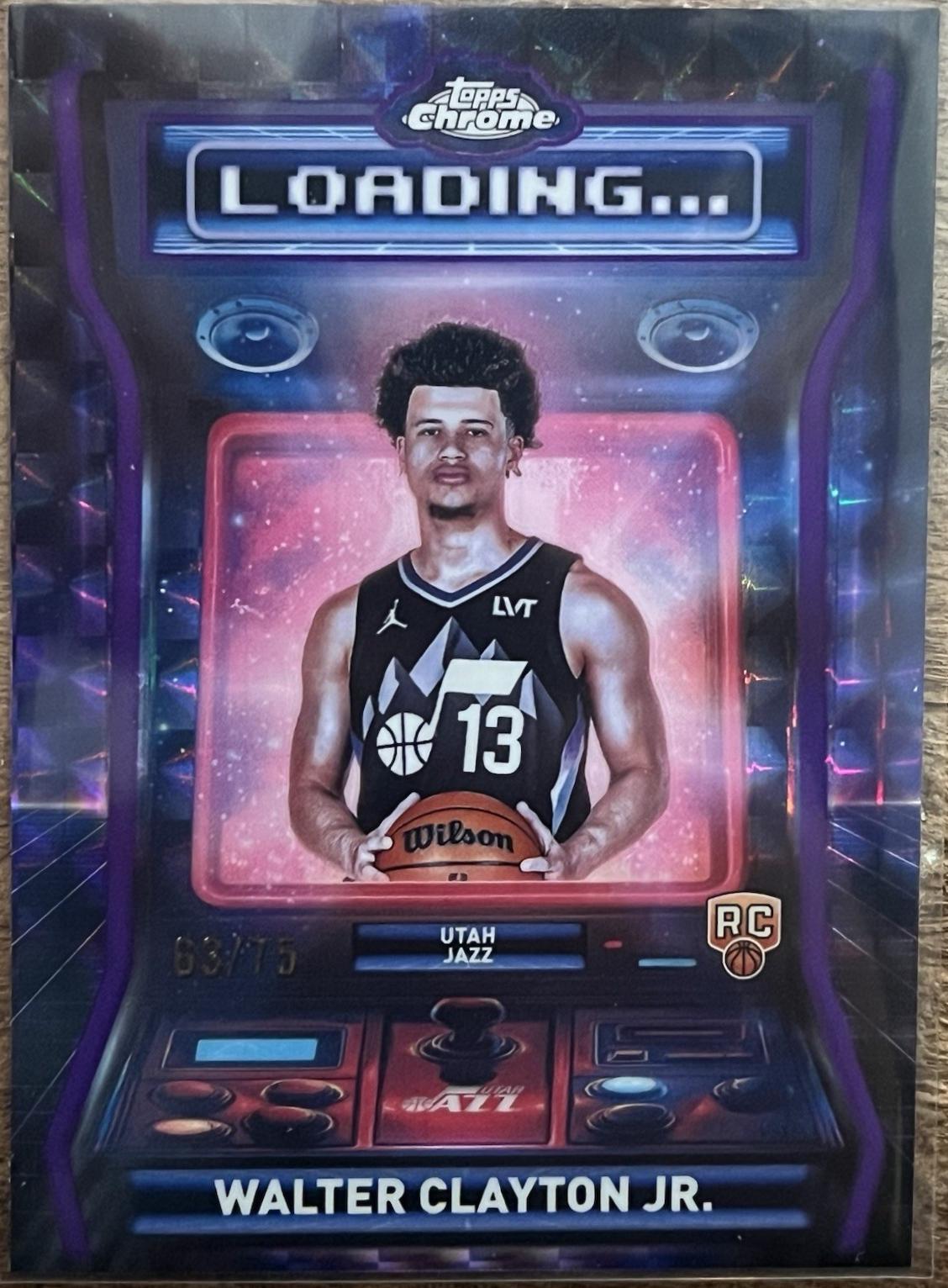 Walter Clayton Jr. [Refractor Purple Geometric] #LD-15