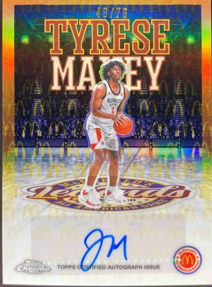 Tyrese Maxey [Gold Refractor] #LA-TM