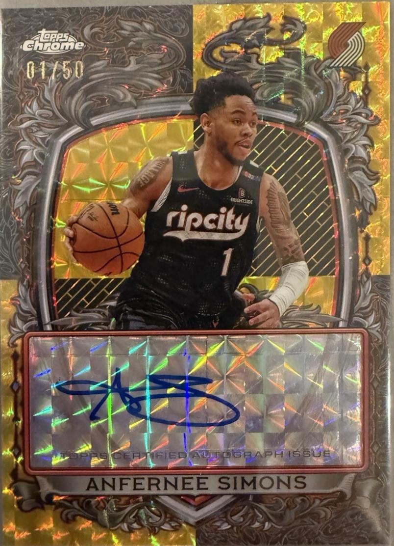 Anfernee Simons [Refractor Gold] #SS-ANS