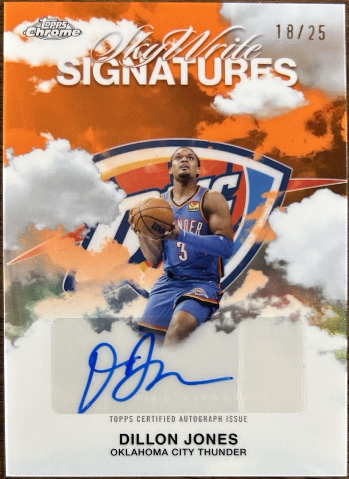 Dillon Jones [Refractor Orange] #SWS-DJ