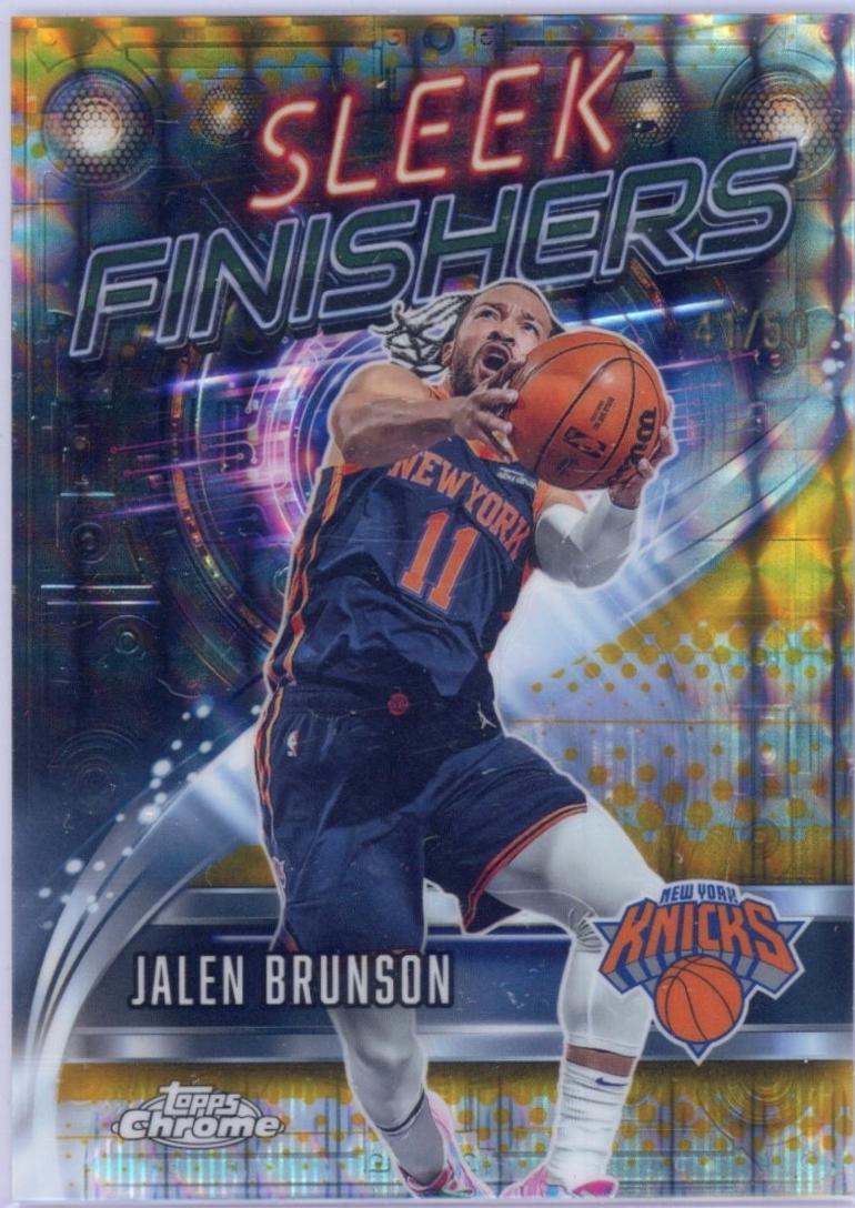 Jalen Brunson [Refractor Gold Geometric] #SF-11