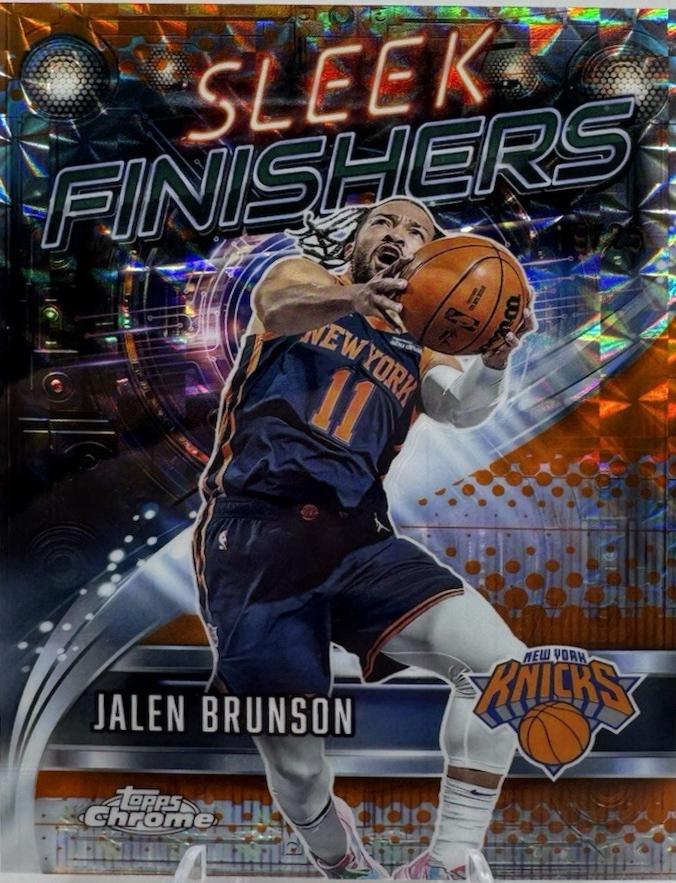 Jalen Brunson [Refractor Orange Geometric] #SF-11