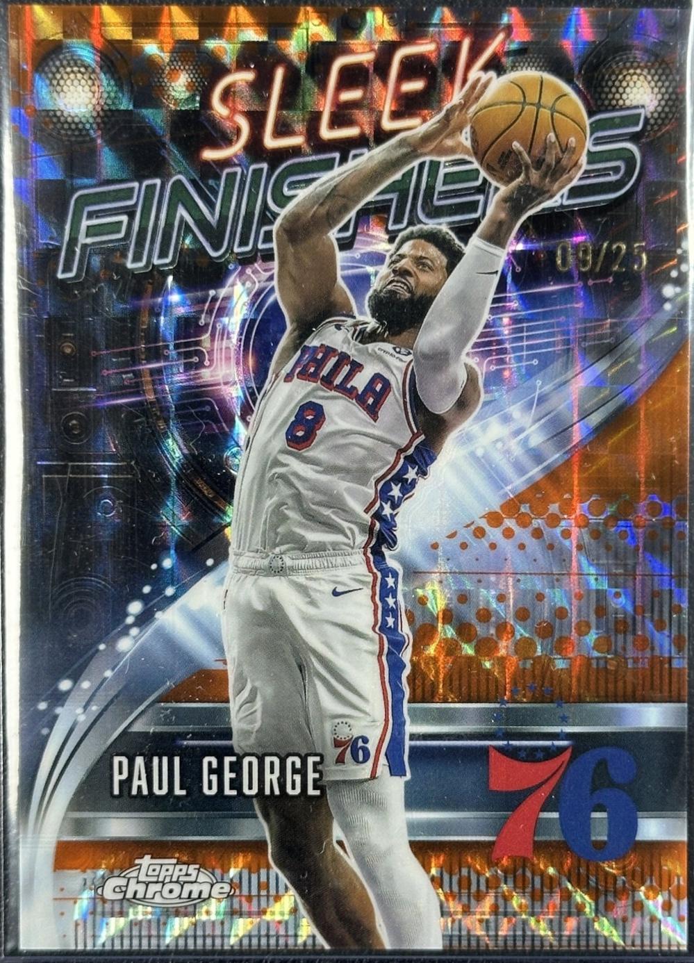 Paul George [Refractor Orange Geometric] #SF-16