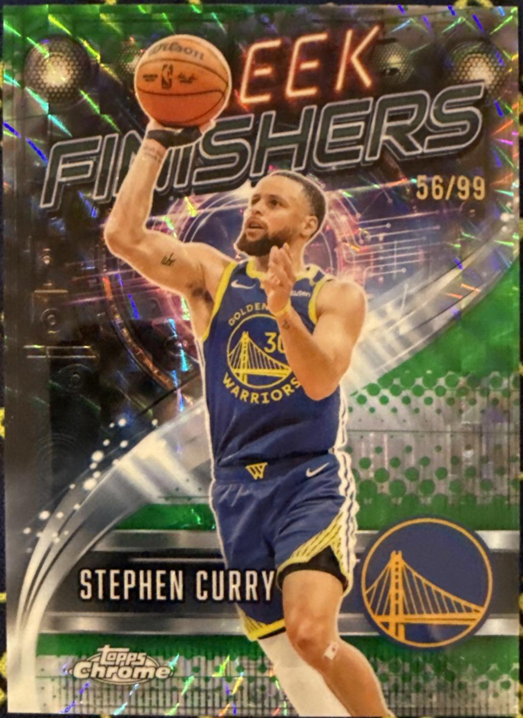 Stephen Curry [Refractor Green Geometric] #SF-1