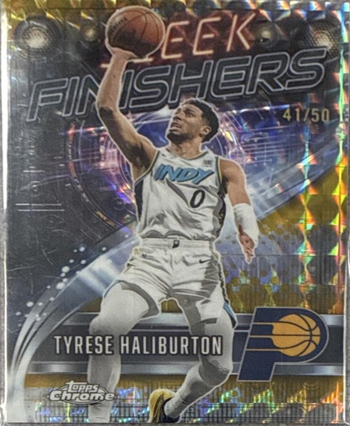 Tyrese Haliburton [Refractor Gold Geometric] #SF-15
