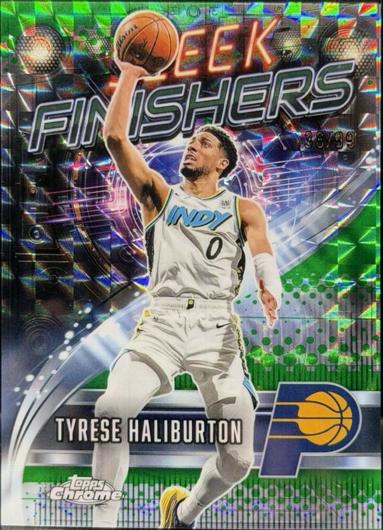 Tyrese Haliburton [Refractor Green Geometric] #SF-15