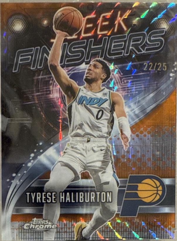 Tyrese Haliburton [Refractor Orange Geometric] #SF-15