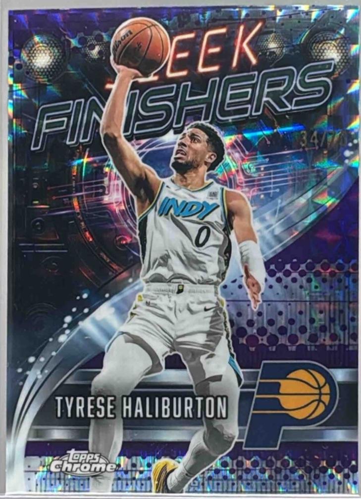 Tyrese Haliburton [Refractor Purple Geometric] #SF-15