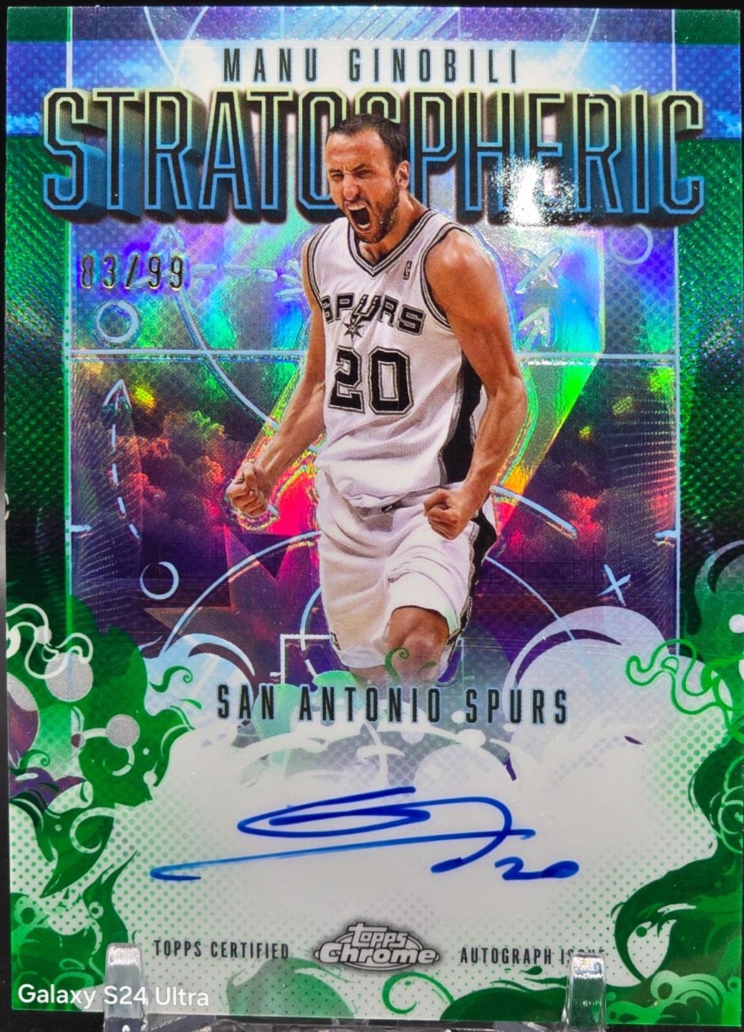 Manu Ginobili [Refractor Green] #SM-MG