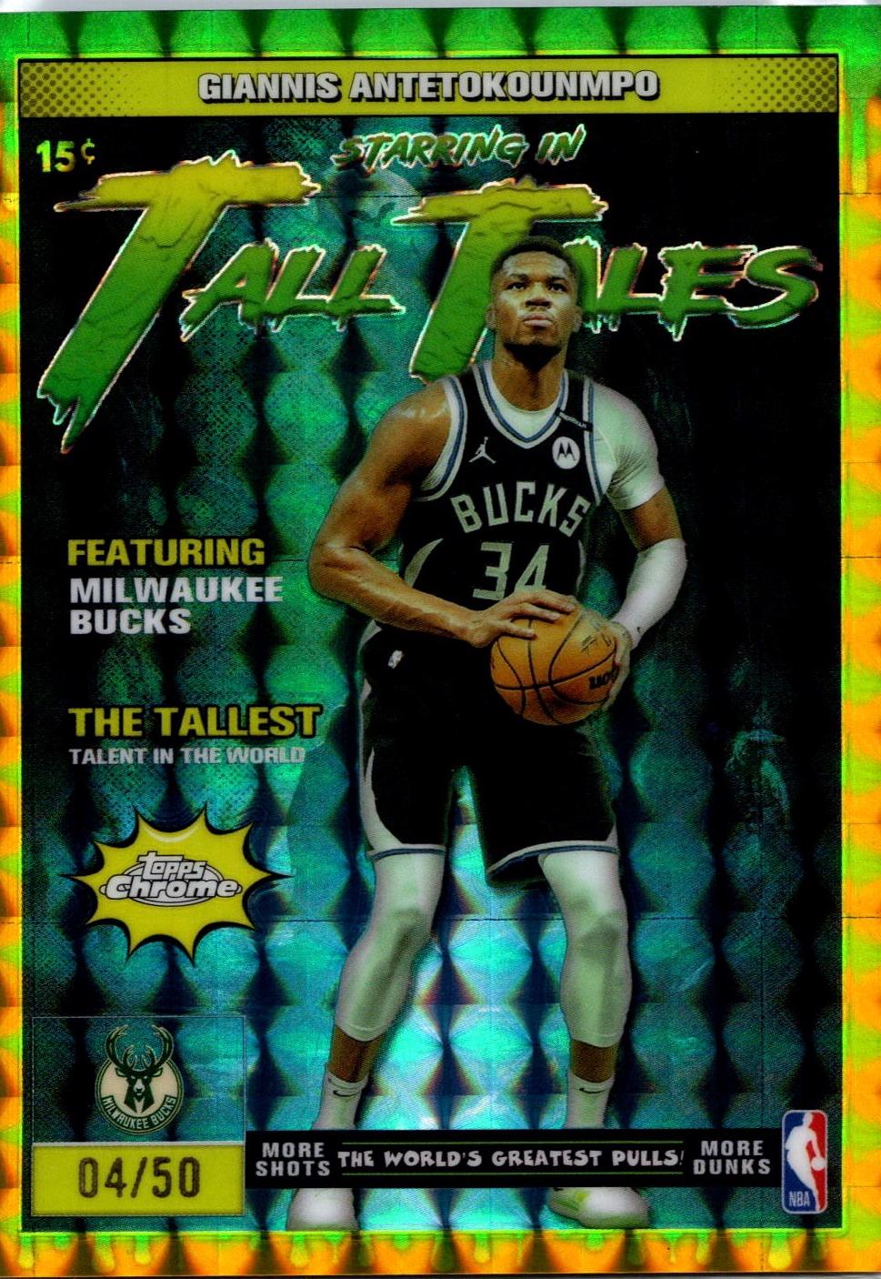 Giannis Antetokounmpo [Refractor Gold Geometric] #TT-2