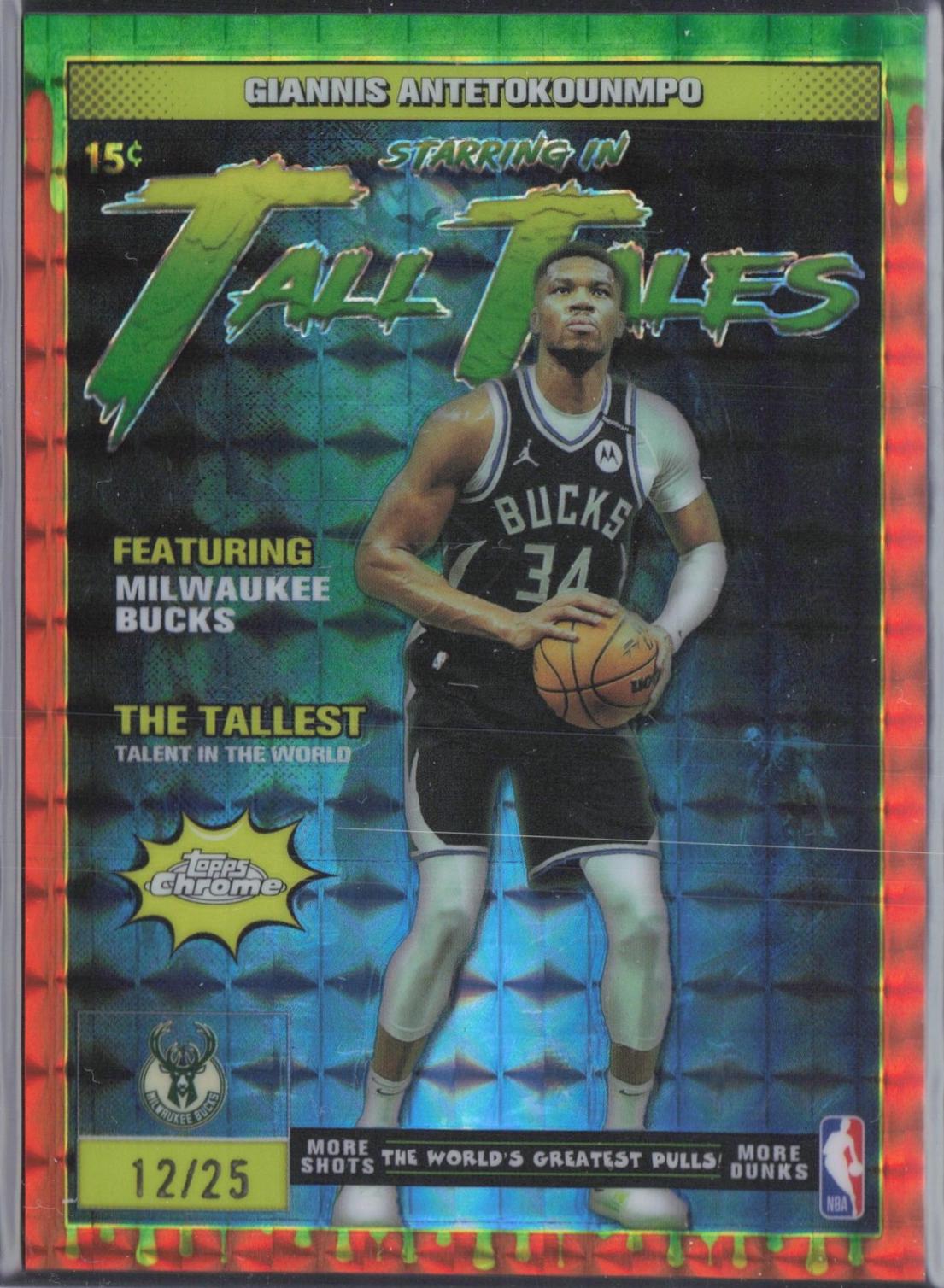 Giannis Antetokounmpo [Refractor Orange Geometric] #TT-2