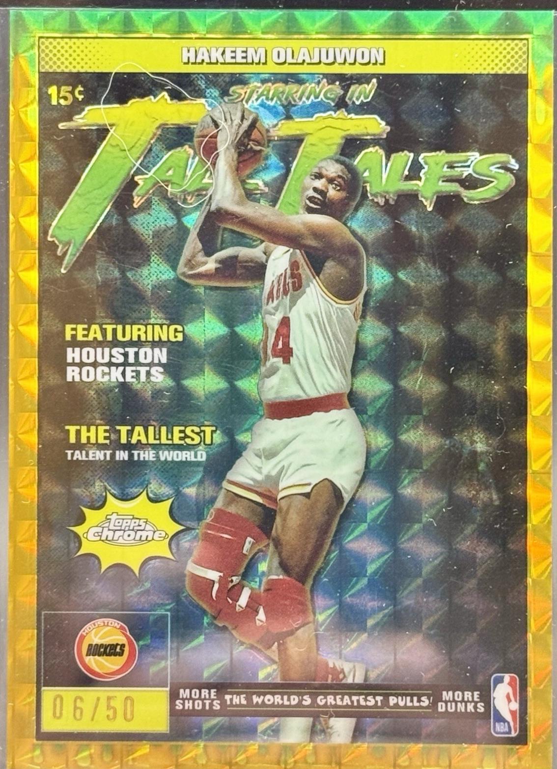 Hakeem Olajuwon [Refractor Gold Geometric] #TT-12