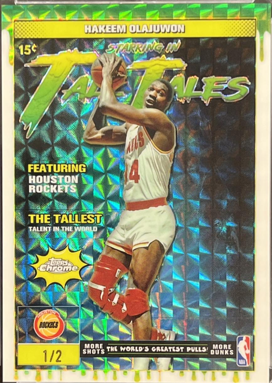 Hakeem Olajuwon [Refractor White Geometric] #TT-12